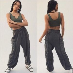 Urban Outfitters | Isla Slouchy Linen Jogger Pant